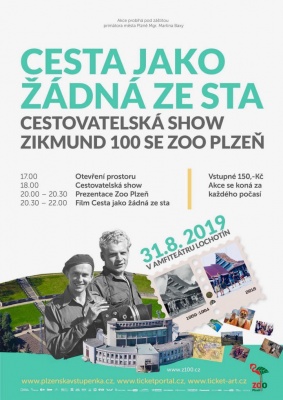 Cesta jako žádná ze sta – cestovatelská show Zikmund 100 se Zoo Plzeň v amfiteátru Lochotín