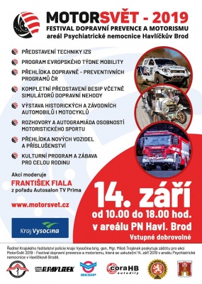 MotorSvět 2019 festival dopravní prevence a motorismu v HB