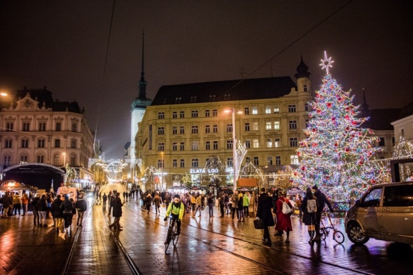 Slavnostní rozsvícení vánočního stromku v Brně 2019