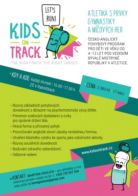 Kids On Track-nejen atletika pro děti od 4-12 let