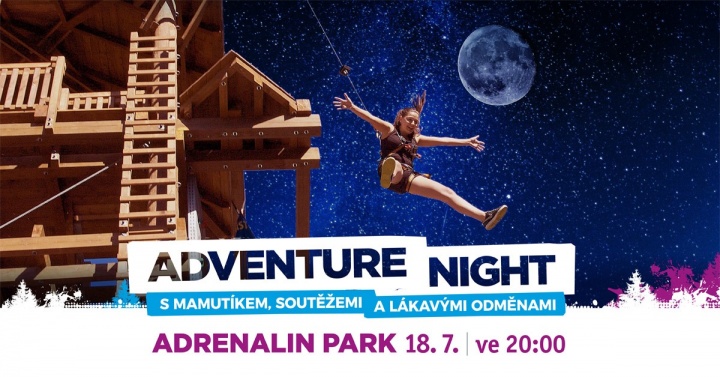 Adventure Night v Adrenalin parku