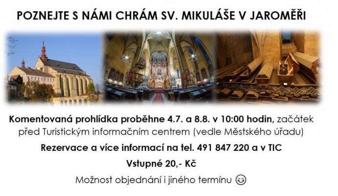 Prohlídka chrámu sv. Mikuláše v Jaroměři