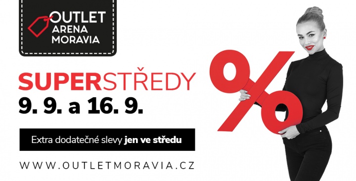 ZÁŘIJOVÉ SUPERSTŘEDY V OUTLET ARENA MORAVIA ZAČÍNAJÍ