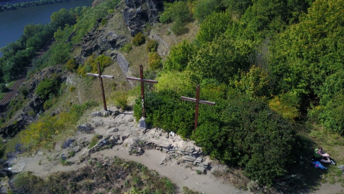 Kalvárie - vyhlídka Tři kříže